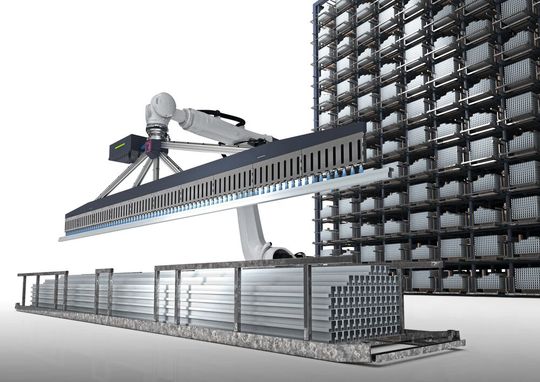 Vom 24. bis zum 26. März wird Remmert auf der Logimat 2026 in Stuttgart eine neu entwickelte Bin-Picking-Lösung für die vollautomatische Handhabung unsortierter Langgüter vorstellen.(Bild:  Remmert)