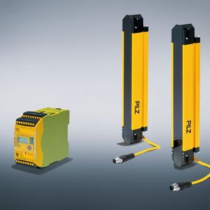 Für die Lichtgitter PSEN Opt II bietet Pilz ein Komplettpaket aus Lichtgittern plus der sicheren konfigurierbaren Kleinsteuerung PNOZ Multi 2.