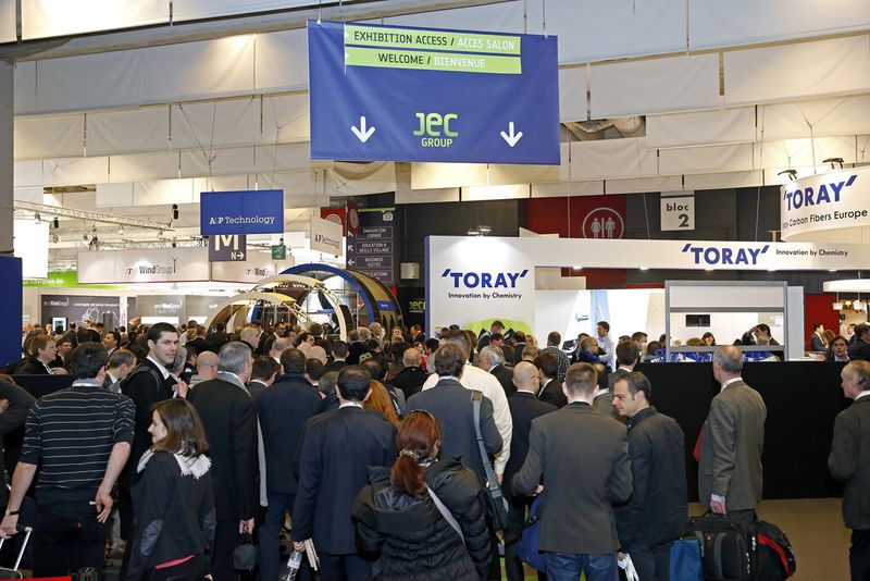 Impressionen von der JEC Europe 2014....Präsentationswucht und Informationsflut in Sachen Leichtbau-Know-how. (Bild: JEC Group)