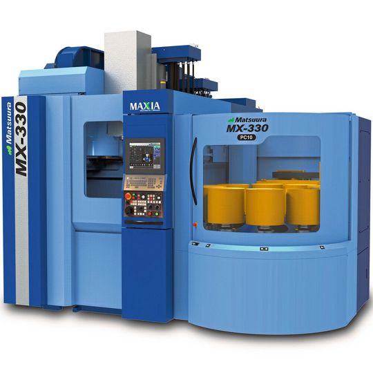 Die 5-Achsen Einsteigermaschine MX-330 im neuen Design. Die 5-Achsen Einsteigermaschine MX-330 im neuen Design.