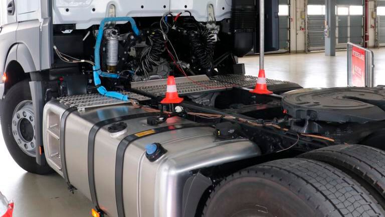 Alternative Antriebe und Abgasverhalten waren auch Themen der Erlebnisinsel Nutzfahrzeuge.  (Bild: Klasing)