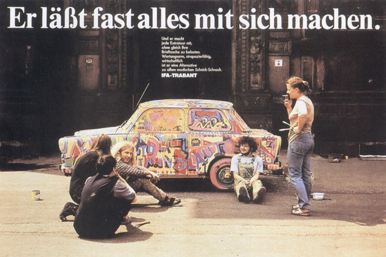 Der Trabant ab 1964 – die Werbung war durchaus bunt. (Foto: Archiv Autodrom)