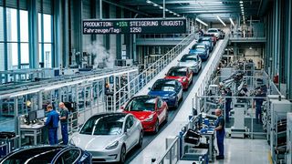 Es mehren sich die Anzeichen, dass es mit der deutschen Industrie wieder aufwärts geht. Es überrascht vor allem, dass die Automobilindustrie derzeit für positive Entwicklungen steht ... (Bild: KI-generiert)