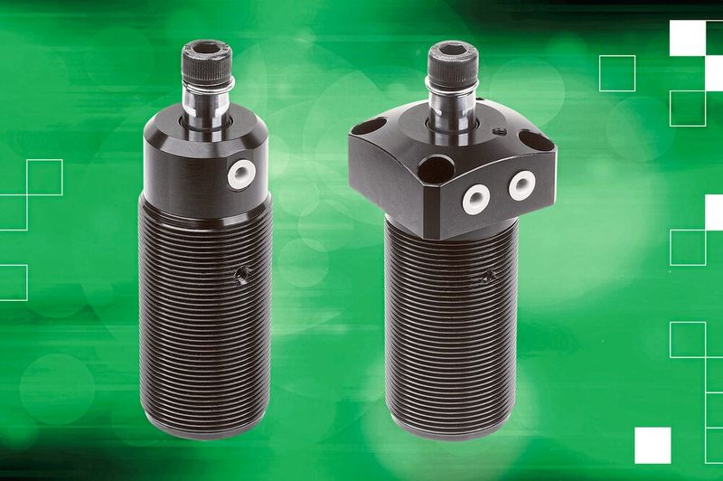 Norelem bietet einschraubbare pneumatische Schwenkspanner, die mit Hilfe des Einschraubgewindes in der Höhe justiert und für einen versenkten Einbau in der Vorrichtung genutzt werden können. (Bild: Norelem)