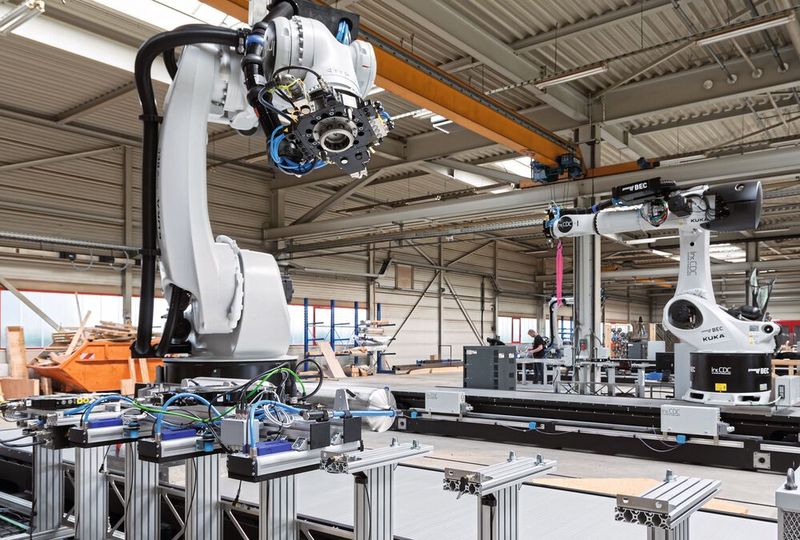 Das Konzept: Die Anlage wird als mobile Fabrik als Standard an jene Orte des Baubetriebs geschickt, wo sie gebraucht wird.  (Bild: SCHUNK)