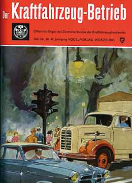 Die Titelseite wird farbig, doch das Titelbild dieser Ausgabe von 1957 ist gezeichnet. (Archiv: Vogel Business Media)