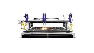 In diesem Jahr kommen zwei neue Modelle ins Eckert-Portfolio dazu, die hauptsächlich für die Schwerindustrie und den 24/7-Betrieb konzipiert sind: die Plasma-Sauerstoff-Schneidemaschine Zircon Extreme und die Sauerstoffbrennschneidemaschine Obsidian. Hier im Bild Zircon Extreme. (Bild: Eckert)