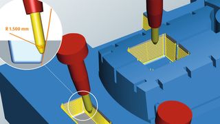 Die neue Schlichtstrategie bietet großes Potenzial im Werkzeug- und Formenbau bei Bauteilen mit vielen Ebenen. (Bild: Open Mind)