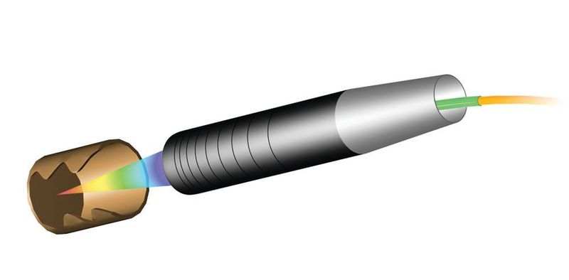 Für die Messung von Durchmessern sowie der Maßhaltigkeit von Bohrungen stehen spezielle Sensoren mit einem 90 Grad Strahlengang zur Verfügung. (Micro-Epsilon)