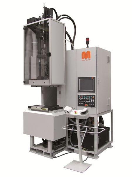 Multitalent in C-Rahmenbauweise: MTTF100/40C Cool Drive II wahlweise zur Eckenumspritzung oder Eckenvulkanisation (Bild: Maplan)