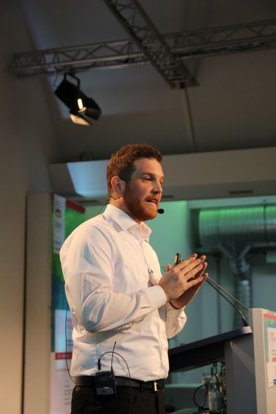 Kostengünstiges Energiemanagement gibt es nicht? Gibt es doch, meinte Sven Suetterlin von Saia Burgess Conrols und lieferte Einblicke in Lean Energy Management. (Erhofer/Stephan/PROCESS)