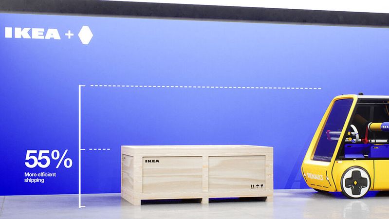 Der Designer Ryan Schlotthauer entwickelte das Konzept eines Autos, das man bei Ikea kaufen und selbst zusammenbauen kann.(Bild:  Ryan Schlotthauer)