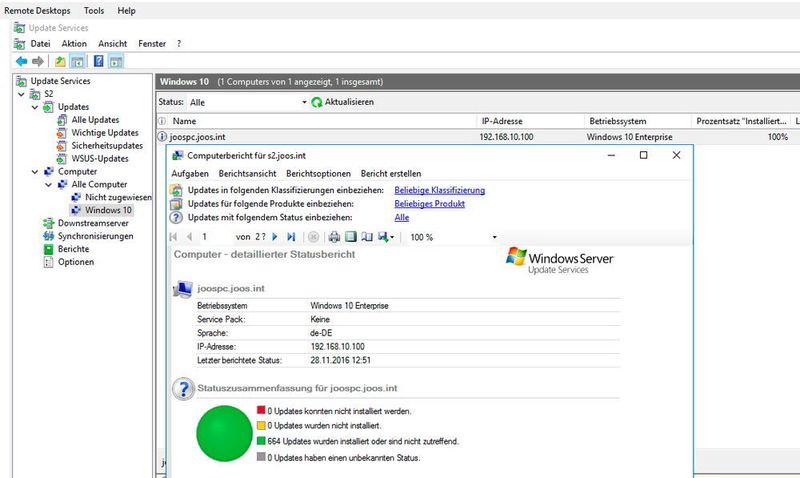 Für Windows 10-Updates kann es sinnvoll sein, eigene Computergruppen in WSUS anzulegen und die Rechner per GPO zu den Gruppen hinzuzufügen. Dadurch lassen sich große Updates, wie das Anniversary Update besser verteilen, da das Netzwerk geschont wird. (Joos / Microsoft)