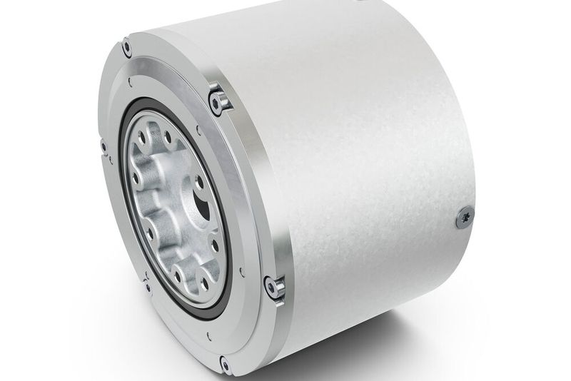 Auf der CES präsentierte Schaeffler erstmals seinen speziell für humanoide Roboter entwickelten Planetenradaktor. Der Aktor ermöglicht eine einfache Rückführung (Back-Drive-Ability) und hohe Präzision. (Bild: Schaeffler)