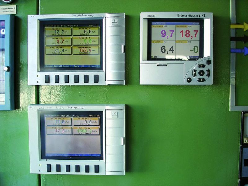 Dampferzeugung ist für Prozesse, z.B. in der Lebensmittelindustrie, ein großer Kostenfaktor und deshalb ist Monitoring zur Effizienzverbesserung notwendig. Den Nachweis bzw. die Dokumentation der Daten übernehmen manipulationssichere Datenmanager. (Archiv: Vogel Business Media)