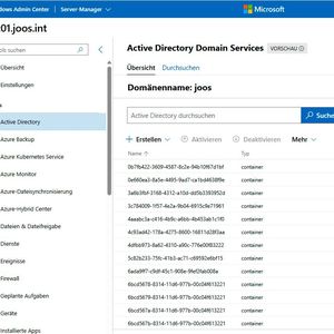 Verwalten von Active Directory über das Windows Admin Center.(Bild:  Joos)