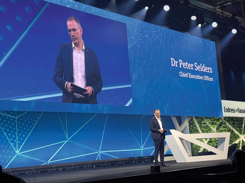 Dr. Peter Selders, CEO von Endress+Hauser: «Mit dem Global Forum hat Endress+Hauser deshalb eine Plattform geschaffen, auf der sich Entscheidungsträger branchen- und länderübergreifend austauschen und voneinander lernen können.»  (Bild: Anne Richter, VCG)