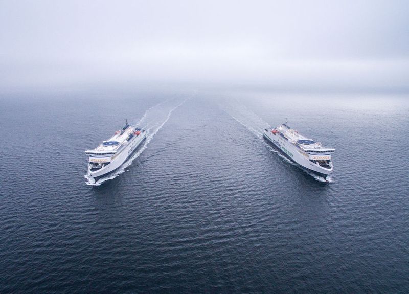 Die „Berlin“ und die „Copenhagen“ fahren auf der Route Rostock-Gedser. (Bild: Lars Sørensen/Scandlines)