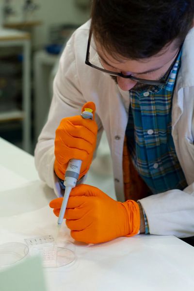 PhD student Michael Jury has performed extensive testing of the characteristics of the hydrogel. (Karin Söderlund Leifler)