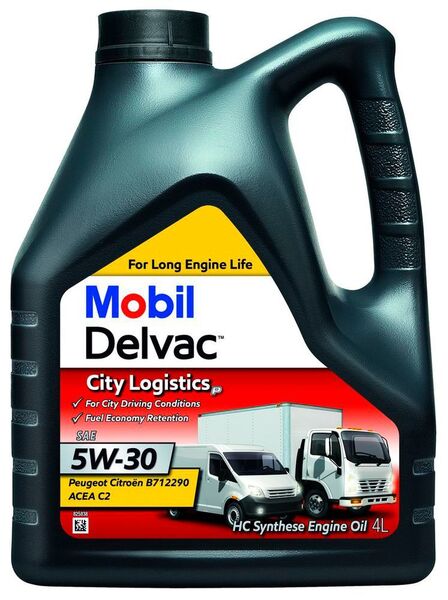 Der Schmierstoff Mobil Delvac City Logistics 5W-30 ist für die Bedingungen in der Stadt wie Stop-and-Go-Fahrten entwickelt. (Exxon)