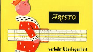 Werbung der frühen Jahre: Stolz trägt der kleine König seinen Aristo-Rechenschieber.  Bild: Altonaer Museum  (Archiv: Vogel Business Media)