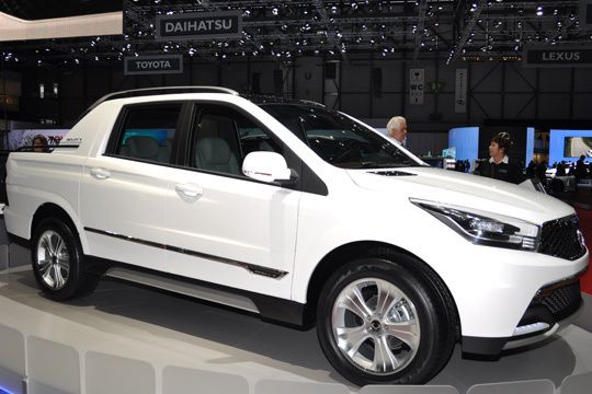 Ssangyong will mit einem viertürigen Pickup 2012 an den Markt gehen. Hier das entsprechende Konzept ('SUT 1'). (Archiv: Vogel Business Media)