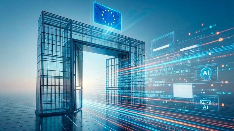 Die EU-Kommision fordert, dass Google gewissermaßen seine „Datenpforten“ öffnet und Daten mit mehr Daten mit Konkurrenten teilt. (Bild:  Gemini / KI-generiert)