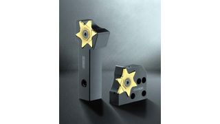 Depending on the application, Horn offers inserts for the 66T grooving system with two chip breaker geometries, plus a version without geometry for maximum cutting edge strength. (Source: Horn)