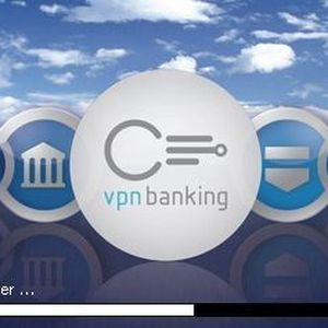 Gleich beim Start stellt VPN Banking eine sichere Verbindung zum VPN-Banking-Server von Treehouse Software her ...