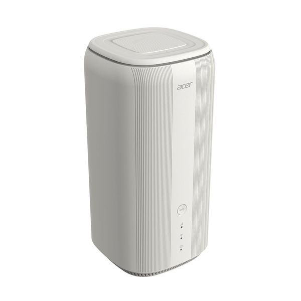 Der Acer Connect X6ES ist ein Router mit Wi-Fi 6E. Er verfügt zusätzlich über 5G und kann so an Standorten ohne Glasfaser oder DSL sowie bei Netzausfällen trotzdem für eine Internetverbindung sorgen. (Bild: Acer)