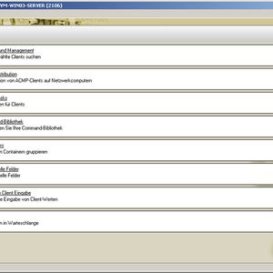 Abb. 1: Die Verwaltungskonsole von ACMP verfügt über eine sehr übersichtliche Struktur