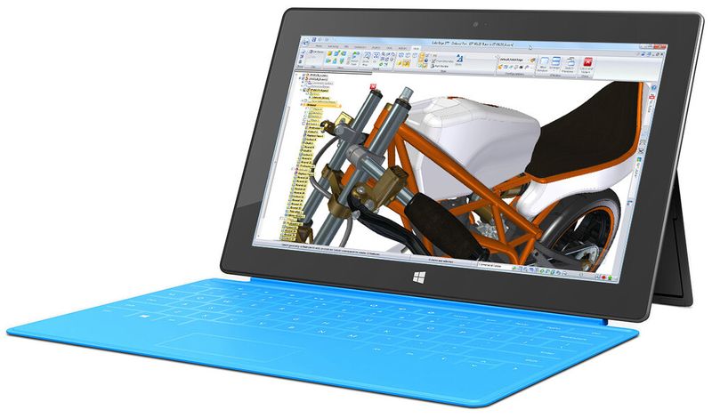 Microsoft Surface Pro-Geräte zeigen die Leistungsfähigkeit von ST7. (Bild: Siemens PLM)