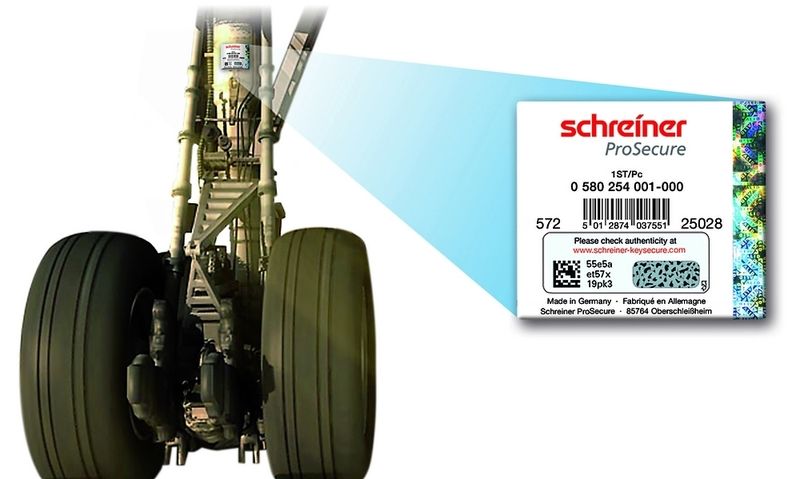 Durch PU-Beschichtungen halten moderne Logistiksiegel, auf denen Produktkennzeichnungen und Fälschungssicherungen hinterlegt sind, chemischen Substanzen und Witterungseinflüssen jahrelang stand. Bilder: Schreiner Prosecure (Archiv: Vogel Business Media)