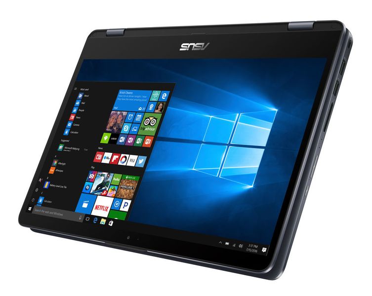 Der Touchscreen soll beim neuen Vivobook-Flip-Modellen, hier das Flip 14 im Tablet-Modus, besondern genau arbeiten. Die Touch-Sensoren sind in einem Abstand von sechs Millimeter platziert, enger als bei vielen Touch-Notebooks anderer Hersteller.    (Asus)