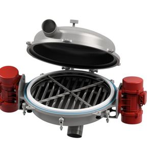 Der Einlauf ist tangential mit einem Versatz nach links positioniert. Dadurch entsteht ein Drall mit Drehrichtung im Uhrzeigersinn.(Bild:  GKM)