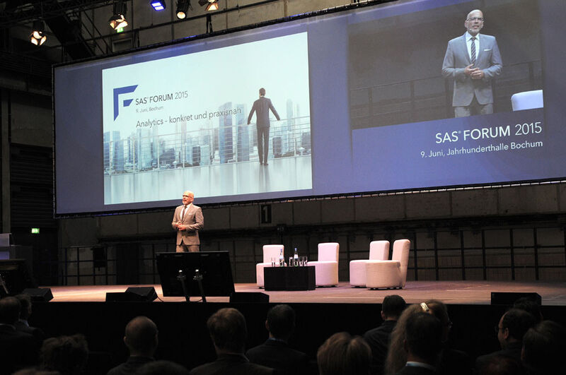 Wolf Lichtenstein, Vice President Region DACH, eröffnete das SAS Forum 2015. (Bild: SAS)
