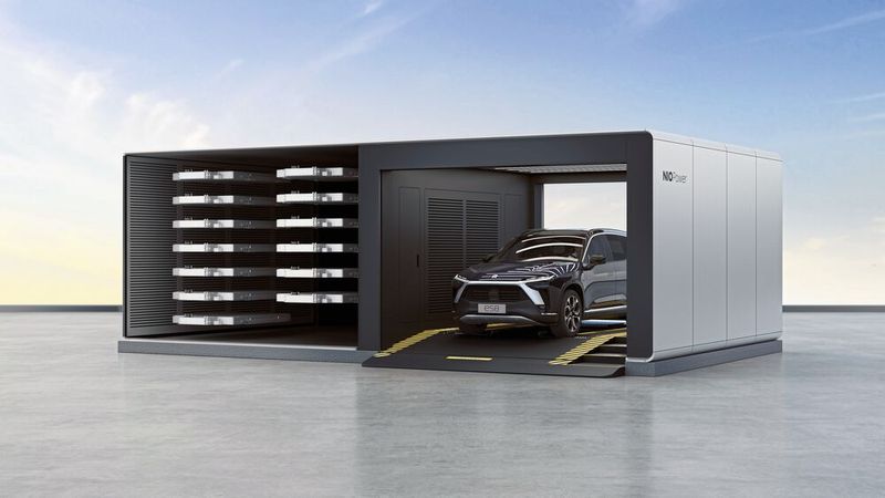 Die neueste Generation dieser Stationen schafft 312 tauschvorgänge pro Tag. (Bild: Nio)