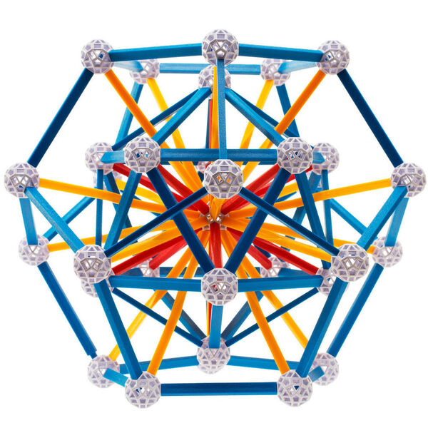 Konstruktionssysteme gibt es viele - dieses hier, Zometool, eignet sich zum Nachbauen von Molekularstrukturen und Kristallen. (Gefunden bei: www.getdigital.de)