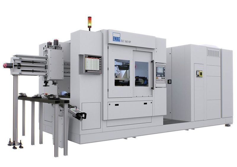 Die Weltneuheit ELC 160 HP ist die ideale Lösung, mit der ständig wechselnde Lose bei der Produktion von Getriebebauteilen effizient verarbeitet werden können. (Emag)