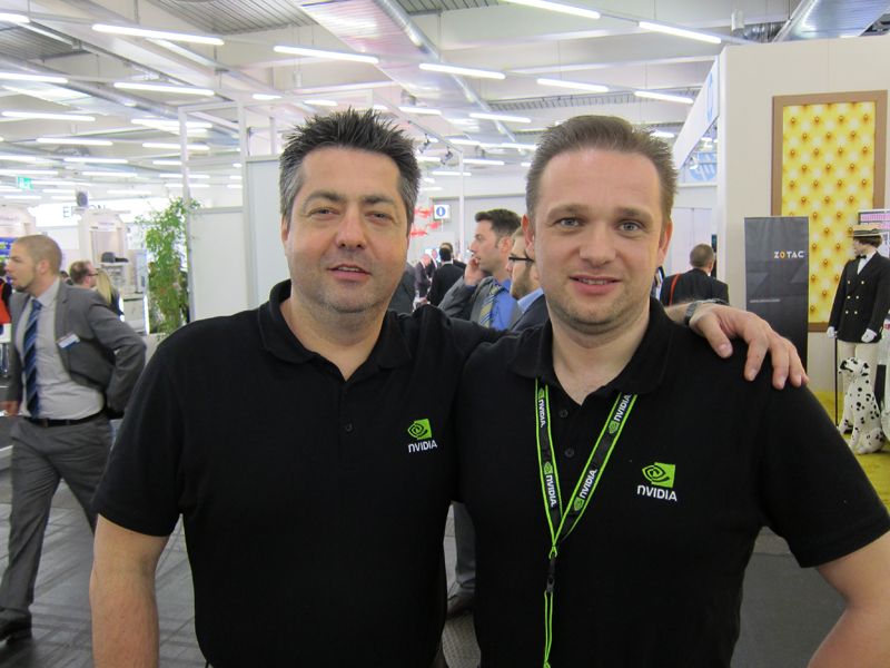 Alte Liebe rostet nicht: Thorsten Doege (l.) und Christian Czupalla, NVIDIA (Bild: IT-BUSINESS)