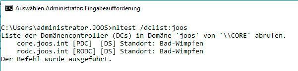 Tools wie „nltest“, aber auch „dcdiag“ helfen dabei, Fehler in AD zu erkennen und zu beheben. (Joos / Microsoft)
