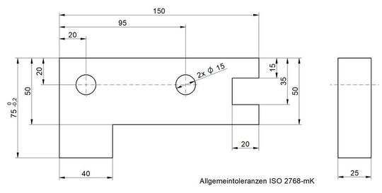 Das Bild zeigt ein veraltetes, nicht eindeutiges Zeichnungsbeispiel (Ausschnitt).(Bild:  GFQ Akademie)