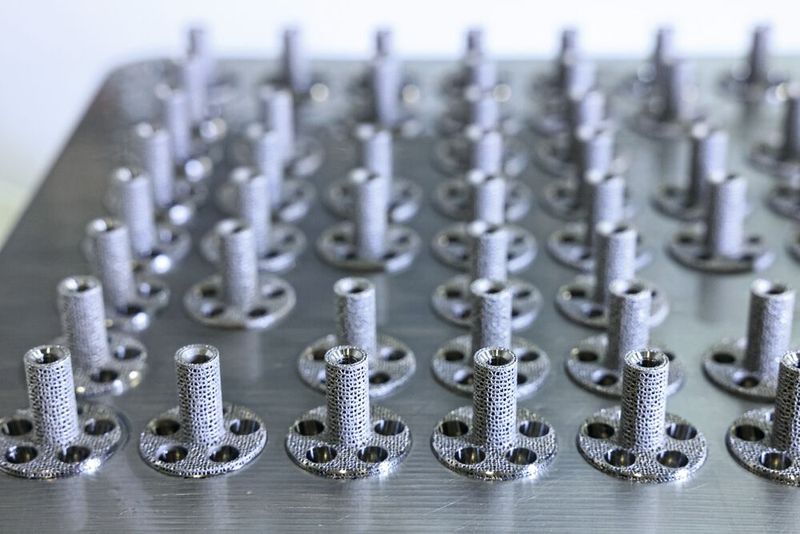 Composants usinés en hybride qui ne nécessitent plus que quelques étapes de reprise sur machine-outil. (Source : Mikron Tool)