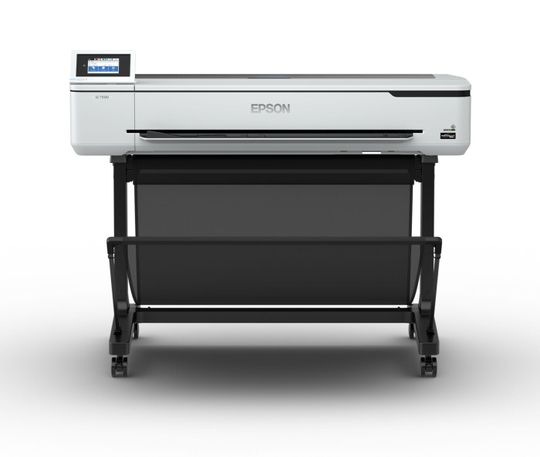 (Der 36 Zoll breit druckende SureColor SC-T5100 fügt sich dank seiner geringen Standfläche und des ausgezeichneten Designs auch in kleinere Büros ein.  Bild: Epson)