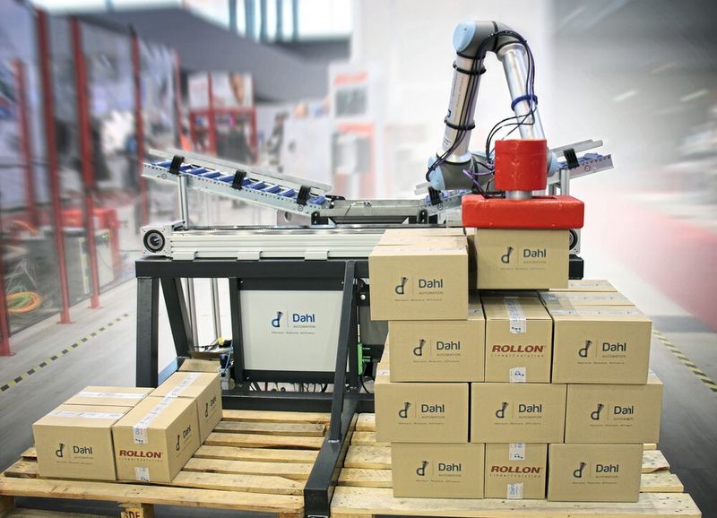 Schneller am Ziel: „Dahl Linear Move“ wurde speziell für die einfache Integration mit UR-Robotern entwickelt und ist innerhalb kürzester Zeit betriebsbereit. (Rollon)