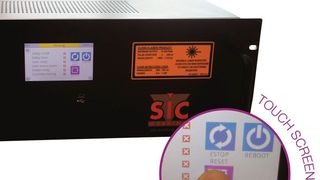 The controller includes a touch screen to give easy access to menus: this allows for simple and user-friendly parameter setting and a simplified diagnosis aid. (SIC Marking)