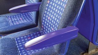 The armrests were 3D-printed and installed on Chiltern Railways trains. (Stratasys)