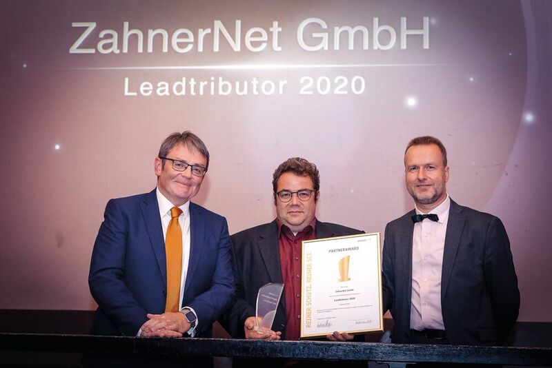 Leadtributor (v. l.): Andreas Staiger (REINER SCT), Markus Zahner (ZahnerNet) und Klaus Bechtold (REINER SCT) (REINER SCT)