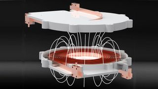 Überträgt hohe Leistungen kontaktlos: die supraleitende Spule der TU München. (Christoph Utschick / Wuerth Elektronik eiSos)