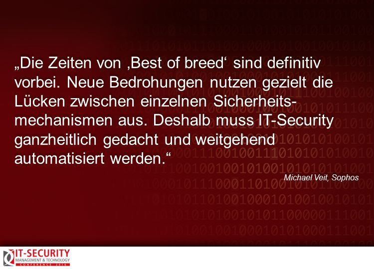 Michael Veit, Sophos, zur IT-Security Conference 2016. #itseccon (AMATHIEU - Fotolia.com)